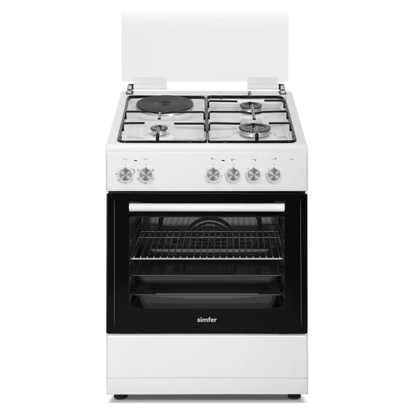 Simfer 1242 6 Fonksiyon 3g + 1e  Beyaz Elektro Turbo Fırın ürün görseli 1