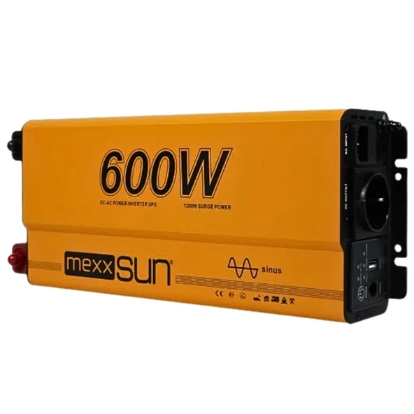 Mexxsun Tam Sinüs UPS (Remote Ekran) 12V 600W - Resim 2