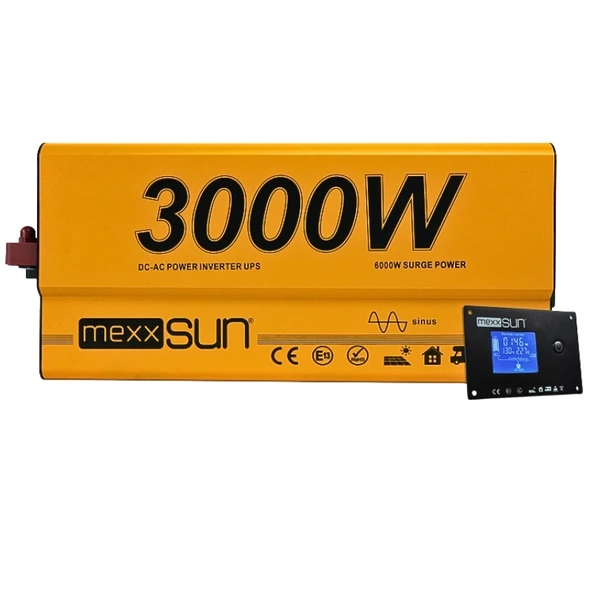 Mexxsun Tam Sinüs UPS (Remote Ekran) 12V 3000W ürün görseli 1