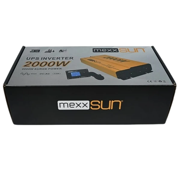 Mexxsun Tam Sinüs UPS (Remote Ekran) 12V 2000W - Resim 5