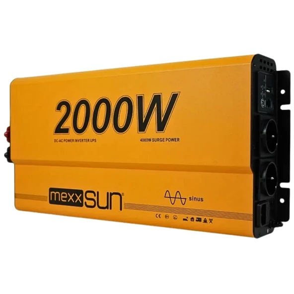 Mexxsun Tam Sinüs UPS (Remote Ekran) 12V 2000W - Resim 2