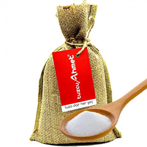 Tuzcu Ahmet 1 Kg Jüt Torbada 100 Kristal Çankırı Kaya Tuzu ürün görseli 1