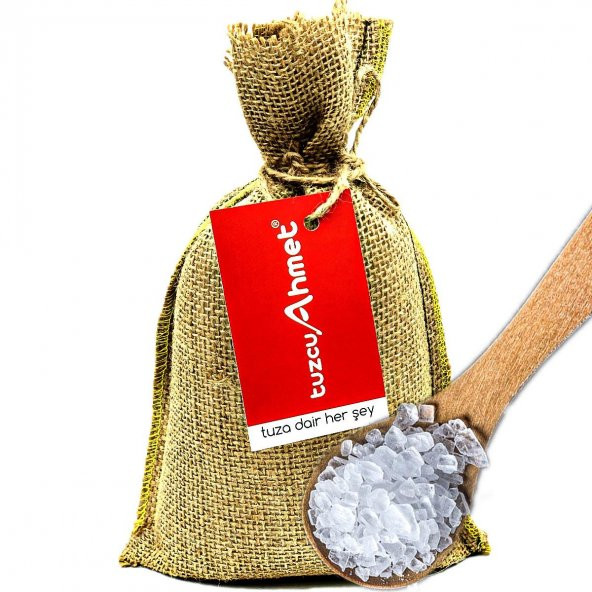 Tuzcu Ahmet 1 Kg Jüt Torbada İri Taneli Kristal Çankırı Kaya Tuzu ürün görseli 1