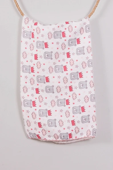 Kırmızı Bear 80*80 Müslin Bebek Battaniyesi ürün görseli 1