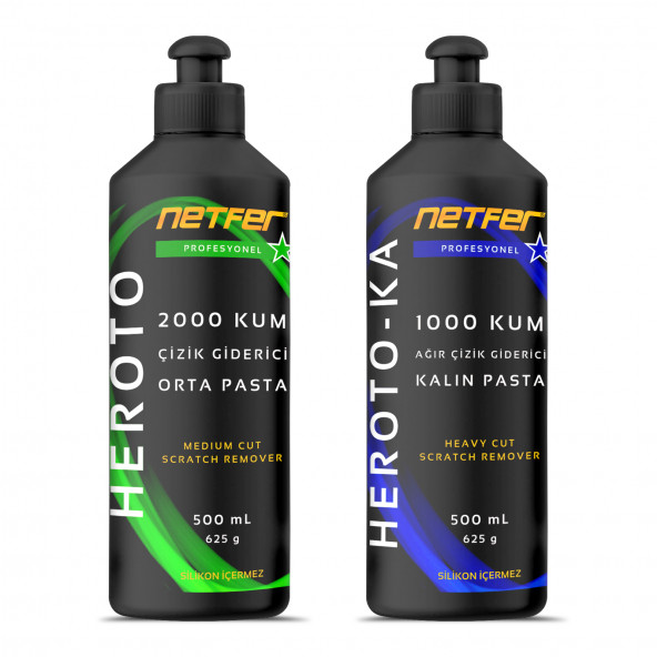 Netfer 2'li Orta Kalın Pasta Set - 2x500 mL ürün görseli 1