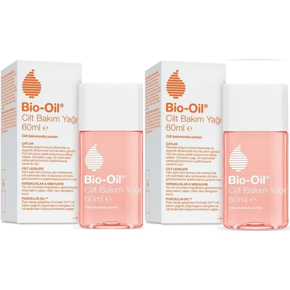 Bio-Oil Çatlak Oluşumunu Önleyici Cilt Bakım Yağı 60ML (Yeni Formül) (2 Li Set) ürün görseli 1