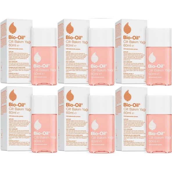 Bio-Oil Çatlak Oluşumunu Önleyici Cilt Bakım Yağı 60ML (Yeni Formül) (6 Lı Set) ürün görseli 1
