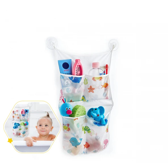 Babyjem Bebek Banyo Oyuncak Torbası 469 Beyaz ürün görseli 1