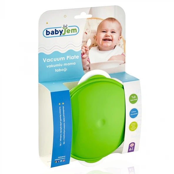 Babyjem Vakumlu Mama Tabağı 565 Pembe - Resim 4