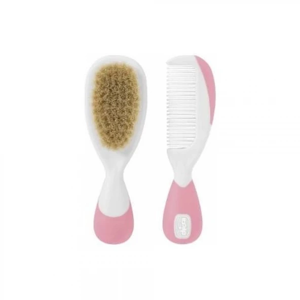 Chicco Fırça Ve Tarak Seti 0 Ay+ Pembe ürün görseli 1