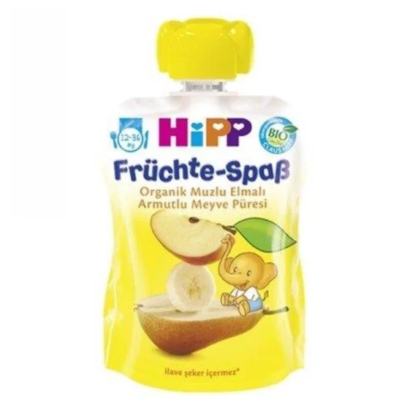 Hipp Organik Muzlu Elmalı Armutlu Meyve Püresi 100 Gr ürün görseli 1