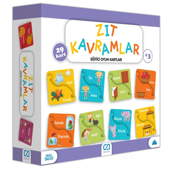 Games Zıt Kavramlar Eğitici Oyun Kartları 29 Kart 5045 ürün görseli 1