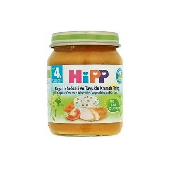 Hipp Organik Sebze Ve Tavuklu Kremalı Pirinç 125 Gr ürün görseli 1