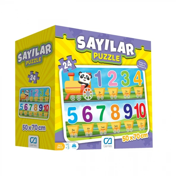 Games Sayılar Yer Puzzle 50x70cm 24 Parça 5134 ürün görseli 1