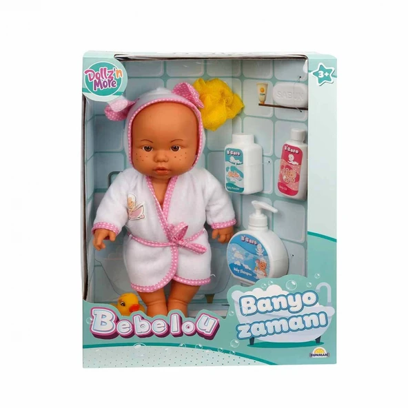Sunman Bebelou Banyo Zamanı Bebek Seti 35 Cm ürün görseli 1