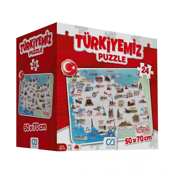 Games Türkiyemiz Puzzle 24 Parça 5079 ürün görseli 1