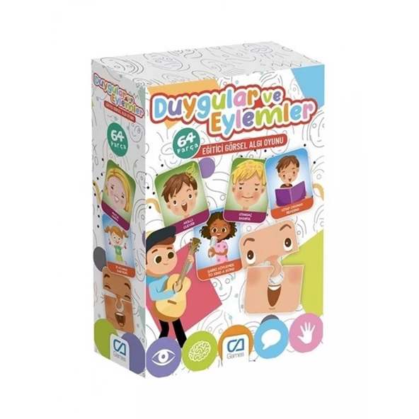 Games Duygular Ve Eylemler Eğitici Görsel Algı Oyunu 64 Parça ürün görseli 1
