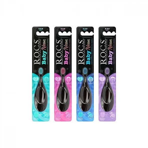 R.o.c.s. Baby Neon Ekstra Soft Diş Fırçası 0-3 Yaş ürün görseli 1