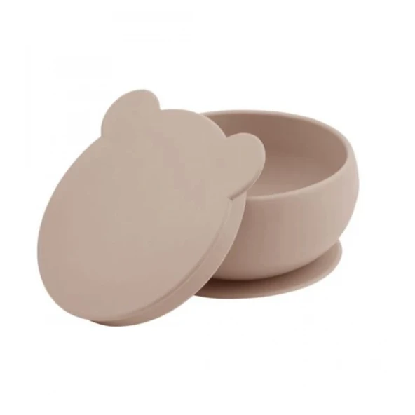 Oioi Silikon Kapaklı Kase Bubble Beige - Resim 2
