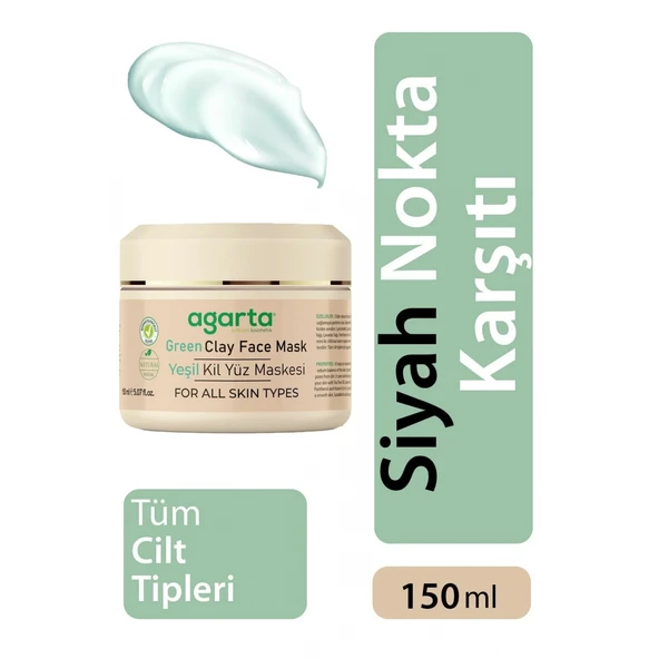 Agarta Yeşil Kil Yüz Maskesi 150 Ml ürün görseli 1