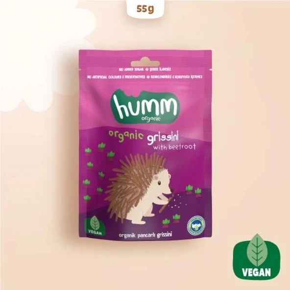 Humm Organik Vegan Pancarlı Grissini 55 Gr ürün görseli 1