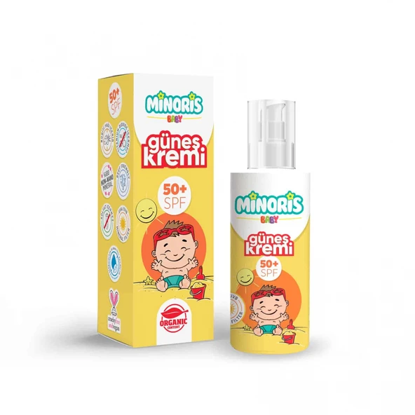 Minoris Baby Organik Güneş Kremi 50 Spf 150 Ml ürün görseli 1
