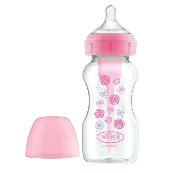 Dr.brown's Pp Geniş Ağız Options Biberon 270 Ml Pembe ürün görseli 1