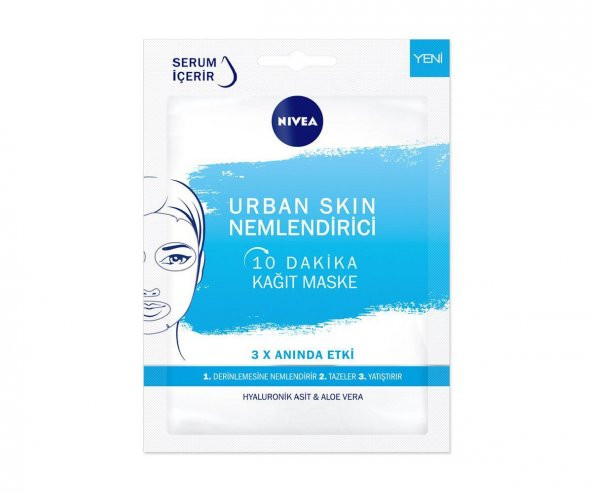 Nivea Urban Skin Nemlendirici 10 Dakika Kağıt Maske ürün görseli 1