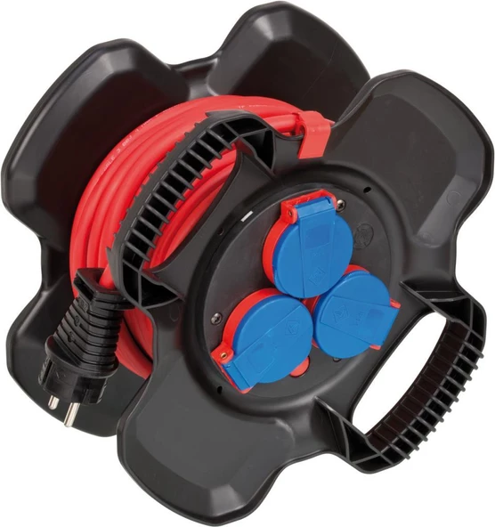 Brennenstuhl Rubber Gum Serisi IP44 Lisanslı 10 Metre Uzatmaya Sahip H07RN-F 3G1.5 Makaralı Kablo ürün görseli 1
