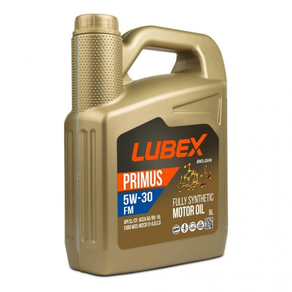 Lubex Primus FM 5W-30 5 Lt Tam Sentetik Motor Yağı ürün görseli 1