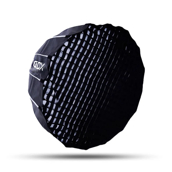 GDX QPG120 Parabolik Softbox 120cm Hızlı Kurulum Gridli Bowens Mount Işık Şekillendirici ürün görseli 1