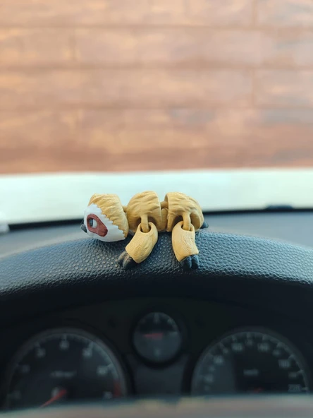 Sevimli Hareketli Tembel Hayvan Sloth Araba Süsü Torpido Süsü - Resim 4