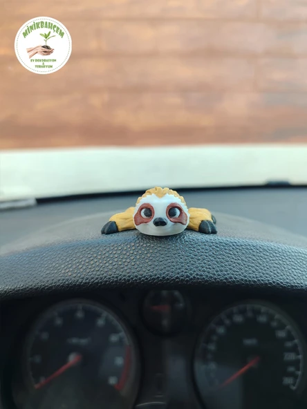 Sevimli Hareketli Tembel Hayvan Sloth Araba Süsü Torpido Süsü ürün görseli 1