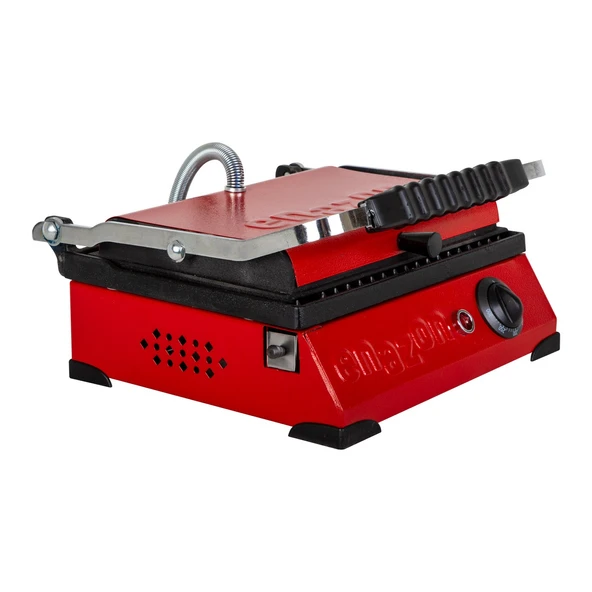 8 Dilim Elektrikli Saf Döküm Tost Makinesi  (Döküm 30x23) - Kırmızı ürün görseli 1