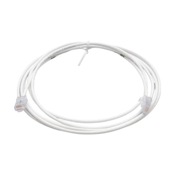 PATCH CORD  UTP CAT6 3 MT SLIM WHITE  (08F010) ürün görseli 1