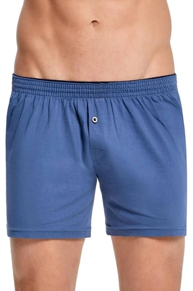 6 Adet Güryıldız Erkek Penye Düz Renk Havlu Bel Boxer Short 24509 ürün görseli 1