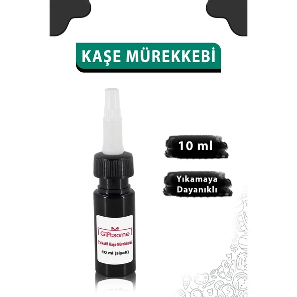 Siyah Kaşe Mürekkebi, Elbise İsim Ve Kıyafet, Defter Kitap Kaşesi Anaokulu Kreş Etiket, Öğrenci Kaşesi Mürekkebi Siyah ürün görseli 1