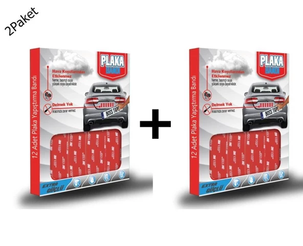 Geseus Plaka Yapıştırma Bandı 3M Güvencesi ile 24Adet 95x30mm 2 Paket ürün görseli 1
