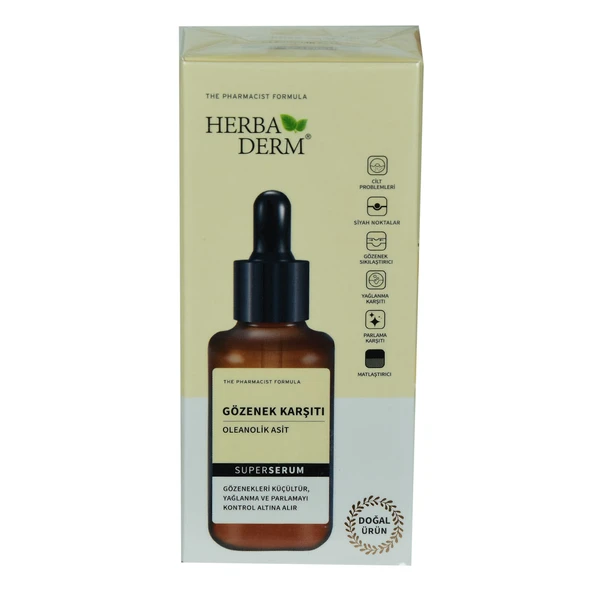 Superserum Oleanolik Asit Gözenek Karşıtı Doğal Yüz Serumu 30 ML ürün görseli 1