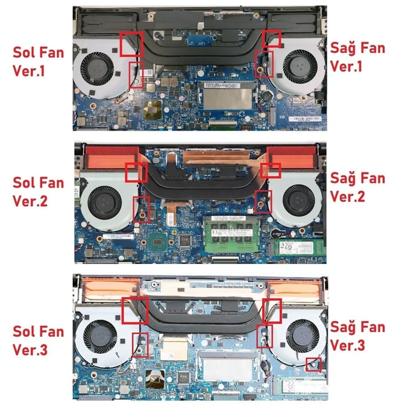 Asus FX502VE Fan Sol V3 ürün görseli 1