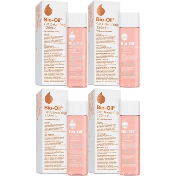 Bio-Oil Çatlak Oluşumunu Önleyici Cilt Bakım Yağı 125ML (Yeni Formül) (4 Lü Set) ürün görseli 1