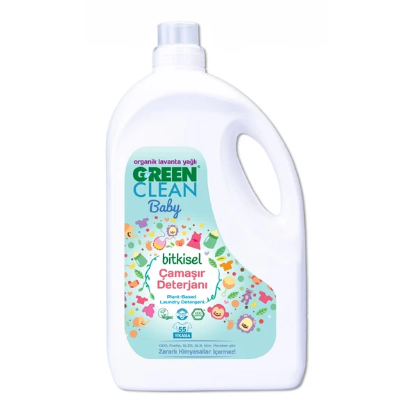 Green Clean Baby Bitkisel Çamaşır Deterjanı 2750 Ml (55 Yıkama) ürün görseli 1
