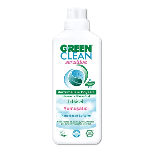Green Clean Sensitive Parfümsüz Bitkisel Yumuşatıcı 1000 Ml ürün görseli 1