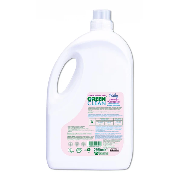 Green Clean Baby Bitkisel Çamaşır Yumuşatıcı 2750 Ml - Resim 2