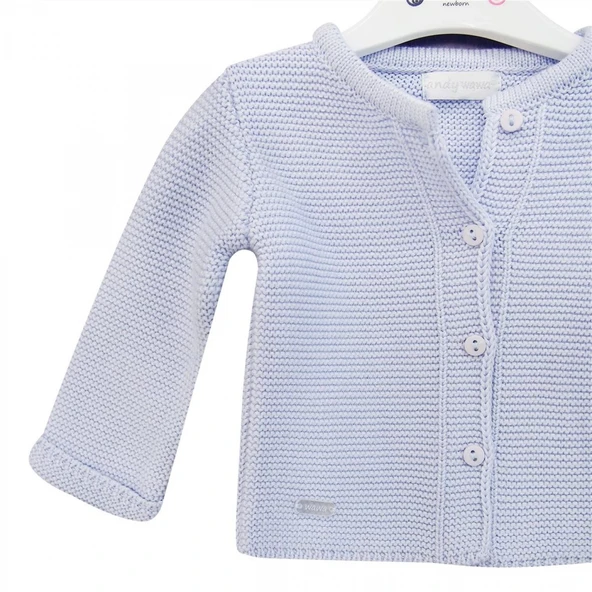 Andywawa Ac24333 Basic Bebe Ceket Blue - Resim 3