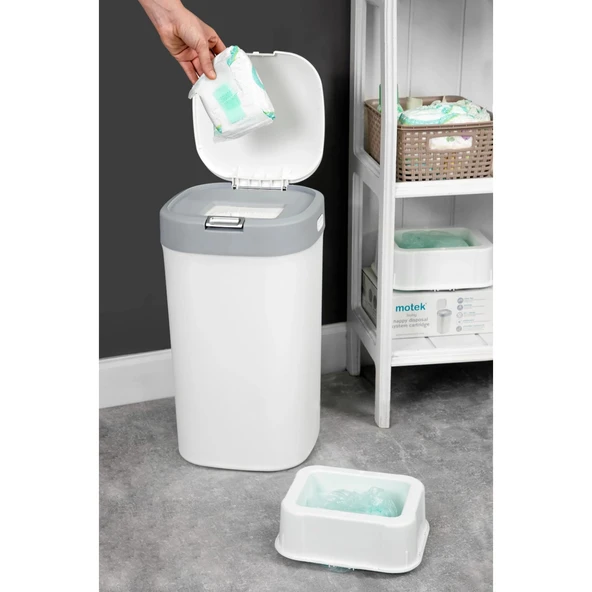 Motek Bebek Bezi Atık Çöp Kovası - Resim 8
