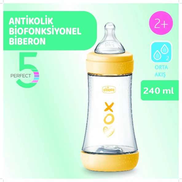 Chicco Perfect 5 Antikolik Biberon Pp 240 Ml Boy - Resim 2