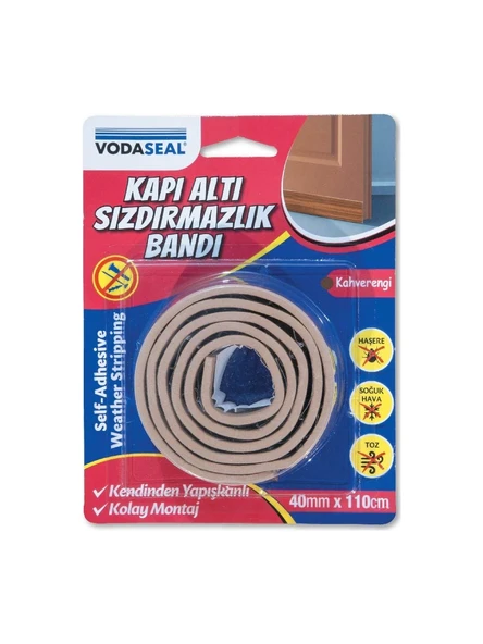 Vodaseal Sw-001 Kapı Altı Sızdırmazlık Bantı kahvrengi ürün görseli 1