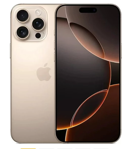 Apple iPhone 16 Pro Max 256 8 GB RAM 5G (Apple Türkiye Garantili) ÇÖL TİTANYUM ürün görseli 1