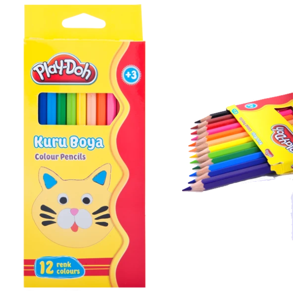 Play-Doh Kuru Boya Tam Boy 12 Renk PLAY-KU001 ürün görseli 1